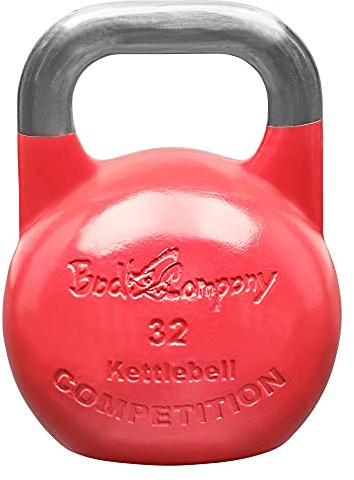 Bad Company Pesa rusa de competición I de acero, pesas rusas para entrenamiento en diferentes niveles de peso, 32 kg