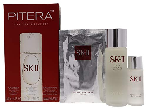 SK-II Pitera First Experience Kit For Unisex 3 Pc 2.5oz Facial Treatment Essence, 1oz Facial Treatment Clear Lotion, 1Pc Facial Treatment Mask