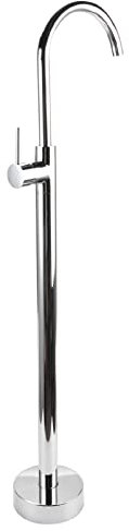 Peno Rubinetto Vasca da Bagno freestanding Miscelatore per Doccia a Colonna in Acciaio Inox Resistente alla corrosione Argento elettrolitico