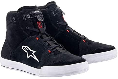 Alpinestars Herren 2512322-1054-12 Motorcycle Boot, Schwarzcool Greyfluo Red, 45.5 EU