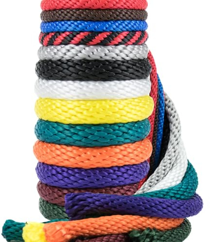 Rope and Cord Solid Braid Multifilament Polypropylene Rope – Choose from Diameters Between 1/4”, 5/16”, 3/8”, 1/2”, & 5/8”