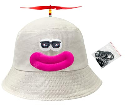 SIEBOLD Propellermössa, helikoptermössa, propeller-hatt, roliga hattar, karnevalshatt, för vuxna och barn för karneval festdräkt rekvisita festgåva