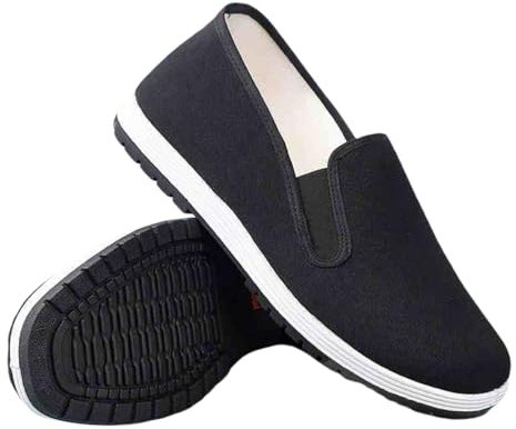Viaoragiosa Scarpe Kung Fu Uomo,Scarpe di Stoffa Taichi,Scarpe di Stoffa Kung Fu,Scarpe di Stoffa da Uomo,Traspirante E Antiscivolo,Resistente all'Usura,Adatto per Palestra Maschile Femminile