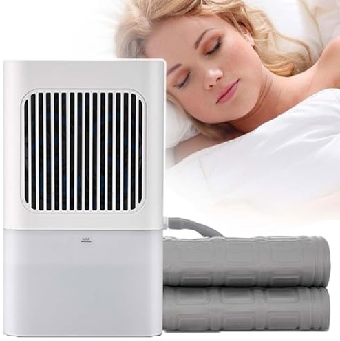 Materasso ad acqua rinfrescante, coprimaterasso rinfrescante for letto, sistema di raffreddamento ad acqua elettrico for materasso, 3 marce regolabili, serbatoio dell'acqua visibile da 2 litri(160x70c