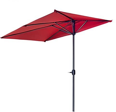 LSLYTQ Sun Shade Protection, Sun Umbrella, Protection Windproof, Easy Folding Setup, with Crank Handle, Sunshade for Terrace,Balcony, Backyard, Coffee Bar, Outdoor Sunshade Canopy good