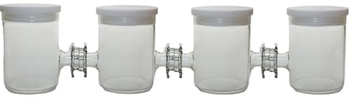 4H Elektrokemiskt förseglad elektrolytisk cell - Utbytesmembranmembran med 4 celler for effektiv elektrolys, 1 st(100ml)