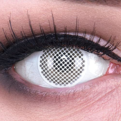 Meralens - Lenti a contatto colorate biancoWhite Screen + GRATIS Portalenti - Spedizione Gratuita!