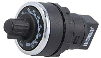 BPR02K Potentiometer 22mm -25-70°C IP65 Potentiometer: 1-Drehung 2kΩ EMAS