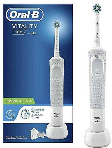 Oral-B Vitality 100 CrossAction Adult Rotating-oscillating toothbrush White