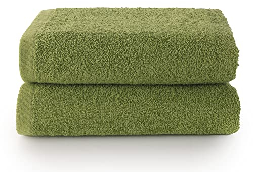 Top Towel - Plus - Große Badetücher - Badezimmerhandtücher - 2 Hand- oder Waschbeckenhandtücher - 50x100 cm - 100 % Baumwolle - Blatt