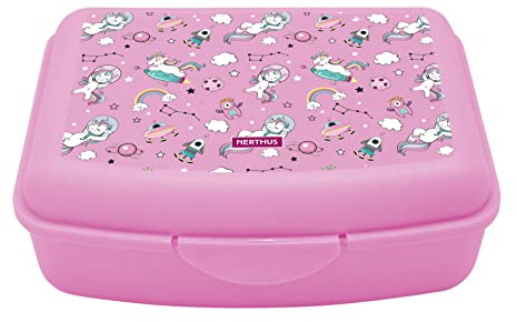NERTHUS FIH 922 Lunchbox per bambini unicorni, leggera e facile da pulire