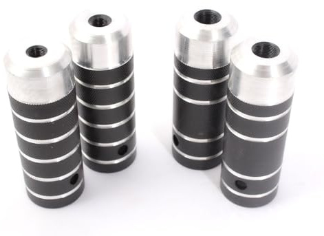 KHE BMX COP Pegs Aluminium 2 x 10mm 3/8 Zoll und 2 x 14mm Gewinde 4 Stück