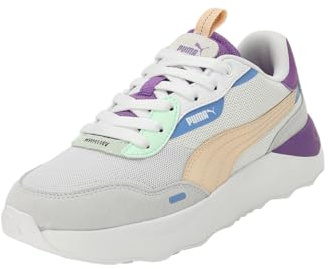 Puma Sneaker da Donna con Plateau Runtamed, Cieli Blu ultravioletti Bianchi anacardi della Nebbia d'Argento, 37 EU