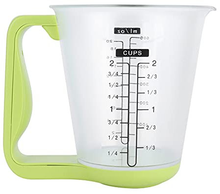 CHEOTIME TYC01 Misurino elettronico, 1000g 0,1g Precisione Misurino automatico staccabile Bilancia digitale per alimenti da cucina e misurino per cucina