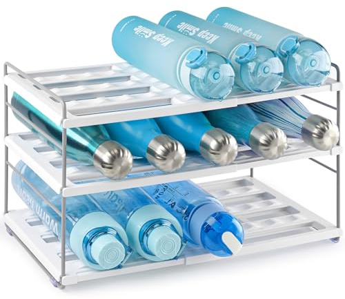 mepure Adjustable Bottle Storage Rack & Wine Rack, 26.5–42 cm Expandable