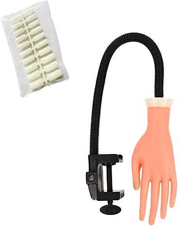 PENIKOKO Modèle De Main Pour Faux Ongles Et Nail Art Pratique Pour Apprentissage Et Entraînement Manucure