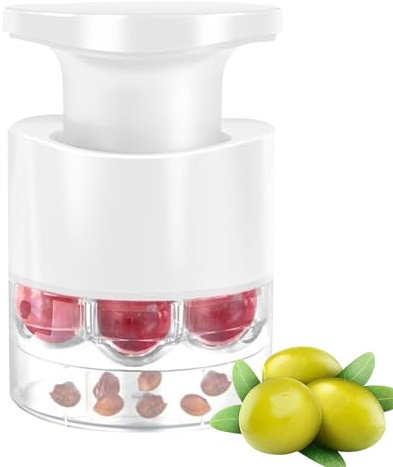 Dénoyauteur cerises multiple | Dénoyauteux cerises 7 trous | Dénoyauteur cerises à poussoir, facile à presser | Équeuteur fraises bocaux ustensile de cuisine pour prunes et olive