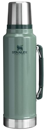Stanley 1913 Classic Legendary Termosflaska 1.4L - Hammertone Green | BPA-Fri Termos I Rostfritt Stål - Håller Varmt I 40 H - Läckagesäkert Lock, Fungerar Som Mugg - Tål Maskindisk