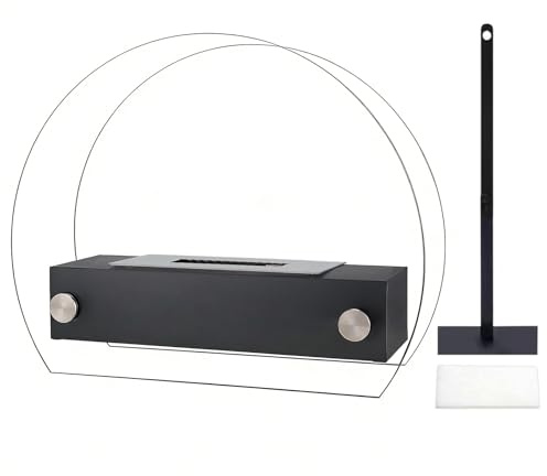 Focolare Da Tavolo Per Esterni - Riscaldatore Decorativo 35x12x28 Cm - Focolare Portatile per Tavolo - per Giardino Terrazzo Balcone Cucina e Camera da