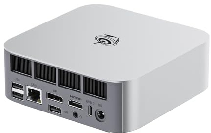 Beelink SER8 Gaming Mini PC, Ryzen 7 8745HS, 32Go DDR5, SSD NVMe 1To, Mini Ordinateur Bureau prenant en Charge Trois écrans 4K, Mini Ordinateur Professionnel pour la bureautique, LAN 2,5 G, Wi FI 6