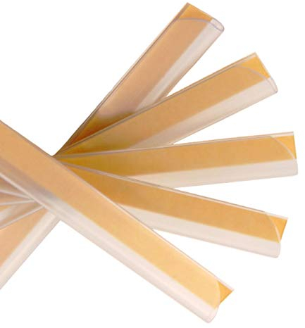 Klemmschienen selbstklebend | Transparent | DIN A4 | 3-4 mm Füllhöhe | 10 oder 100 Stück | Klemmschiene zur Nachrüstung von Mappen und Ordnern / 10 Stück