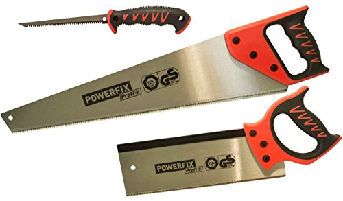 Powerfix® Profi+ Sägen Set 3-teilig 275643 - Handsäge/Fuchsschwanz + Rückensäge + Stichsäge