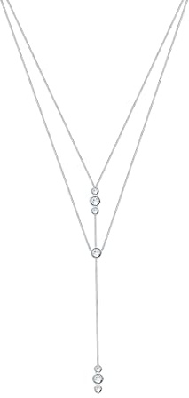 Elli Collier Femme Y simple avec de Cristal en Argent Sterling (925/1000)