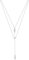 Elli Halskette Damen Y-Kette Geo Layer mit Kristallen in 925 Sterling Silber