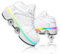 Roller Skate Shoes Rollschuhe Schuhe Mit Rollen Skateboardschuhe,Inline-Skate, verstellbar Damen Schuhe mit Rollen für mädchen (36, White with Light)