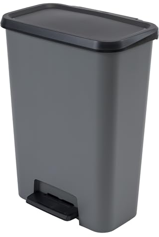 Curver Compatta Duo Abfalleimer 23L+23L - Grau/Schwarz