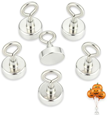 6 Soportes Reutilizables para Globos de Helio, Pesas para Globos de Helio, Perfectos para Decoraciones de Fiestas, Bodas, Cumpleaños, Navidad y Halloween