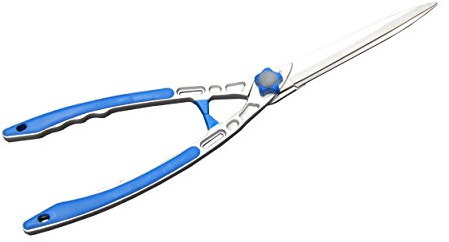 FITOOL Cisaille à haie 605 mm – Cisaille à gazon – Lame en acier inoxydable de 230 mm – Corps en aluminium avec grip en vinyle doux au toucher