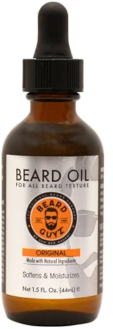 Beard Guyz Beard Oil – Lightweight Beard Moisturizer & Conditioner – Softens Facial Hair, Hydrates Skin Under Beard, Reduces Itch & Frizz – Men’s Grooming Oil, 1.5 oz