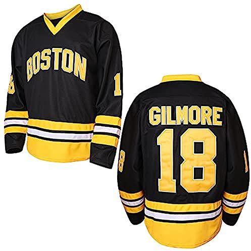EETUG Felice Gilmore #18 Sandler 1996 - Maglia da Hockey su Ghiaccio da Uomo Cucita Hockey Jersey Nero S-3XL - Nero - 3XL