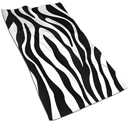 BeNtli Handtücher, schwarz-weißes Zebramuster, Badezimmerhandtuch, Mikrofaser, weiche Gesichtshandtücher, 40 x 70 cm, für Badezimmer, Fitnessstudio