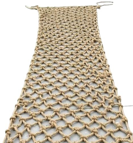 GaoYIYI Playground Rope Net Training Net For Kids Outdoor,Heavy Duty Cargo Net Yard Frame Climbing Net, Treehouse Rope Ladder,Support Customization Safety Rope Net For Kids(Size:5mx8m/196.8x315)