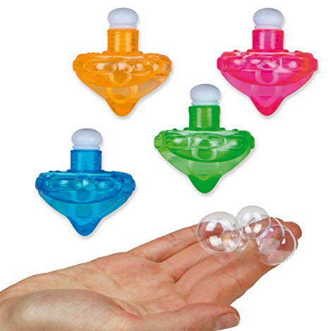 TapirElla Seifenblasen für Kinder, Zauberblasen Set (4 Blister mit je 4 Kreiselfläschchen) von Lutz Mauder, Mitgebsel, Schultüte, Adventskalender, Geburtstag, Hochzeit