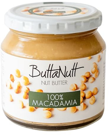 ButtaNutt - 100% Macadamia Nut Butter 250g | A Healthy Snack with No Palm Oil, No Added Sugars or Stabilisers | Vegan & Keto Friendly | Peanut Butter Alternative (Pack of 2)
