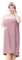 JIAHG Women's Plus Size Bathrobe Hair Towel Set Quick Dry Absorbent Bamboo Fiber Bath Towel Dress Wearable Shower Wrap Adjustable Bathing Skirt Spa Home Robe (UK, Alpha, XL, Plus, Tall, Purple)