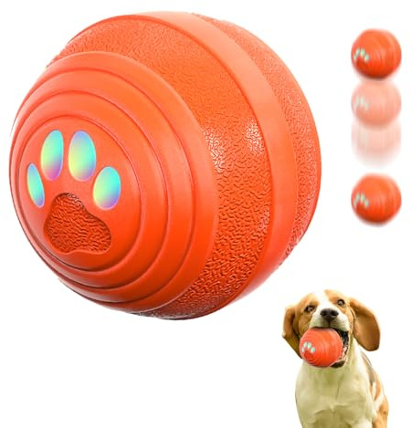 BIRDTOBR Palla interattiva per cani intelligente, giocattolo per cani con materiale E-TPU indistruttibile, 3 modalità per cuccioli, cani di taglia piccola e media, palla a ricarica rapida