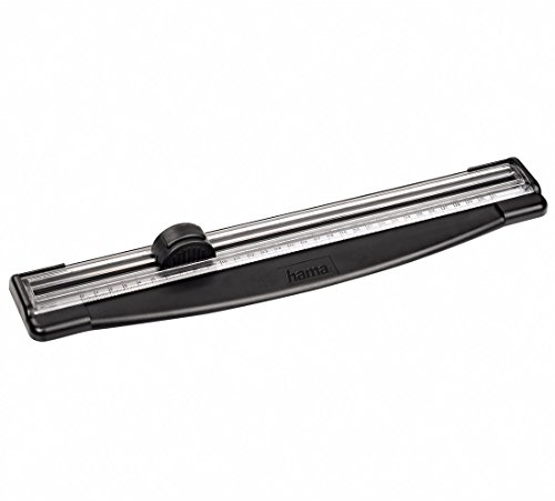 Hama Papierschneider mit Rollklinge, 31cm Schnittlänge, ProCut 310 (Rollenschneidemaschine für Papier/Fotos, transparentes Schneidelineal, tragbar) Papierschneidemaschine, Schneidegerät, 00008224