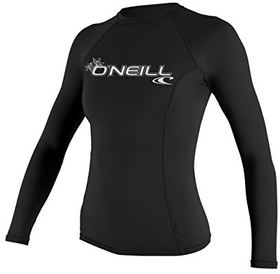 O'Neill Women's Basic Skins Long Sleeve Rash Guard - Black, S