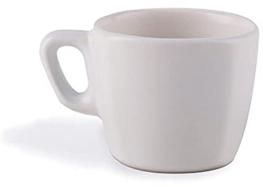 Excelsa Eclipse Taza de café, Cerámica, Color Blanco, 1 Unità (Confezione da 1)