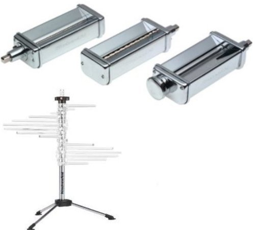 KitchenAid Pasta Roller & Cutter Attachment Set (With Stand)
