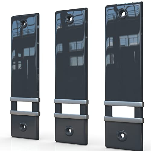 markiso® Rollladengurt Abdeckung [3 Stück] – Lochabstand 160 mm | Gurtwickler Abdeckung aus Kunststoff | Einfache Montage ohne Gurtausbau | Gurtwicklerblende für Maxigurte | Farbe Anthrazit