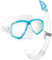 Cressi Perla & Mexico - Combo Set Dive/Snorkeling Mask & Snorkel, Adult Unisex, Transparent/Aquamarine