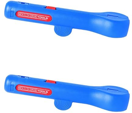 WEICON TOOLS Rundkabel-Stripper No. 13 2er Set; Entmanteler für Rund- und Feuchtraumkabel von 6-13 mm Ø; Abmantelungswerkzeug