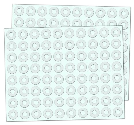 2000 Stück, Transparent Lochverstärker Selbstklebend Verstärkungsringe - 13mm