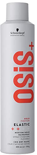Schwarzkopf Professional OSiS Elastic Laque Cheveux Coiffant Superposable Finition Lisse Anti Humidité Protection Thermique Fixation Normale 300 ml