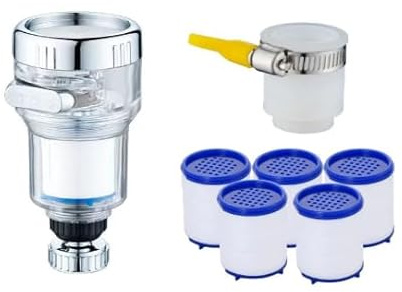 oupados 12 Stück Filterelement für Tap Filter Wasserfilter Wasserhahn Trinkwasser Wasserhahn Filter Aufsatz, für Spüle, Küche, Badezimmer